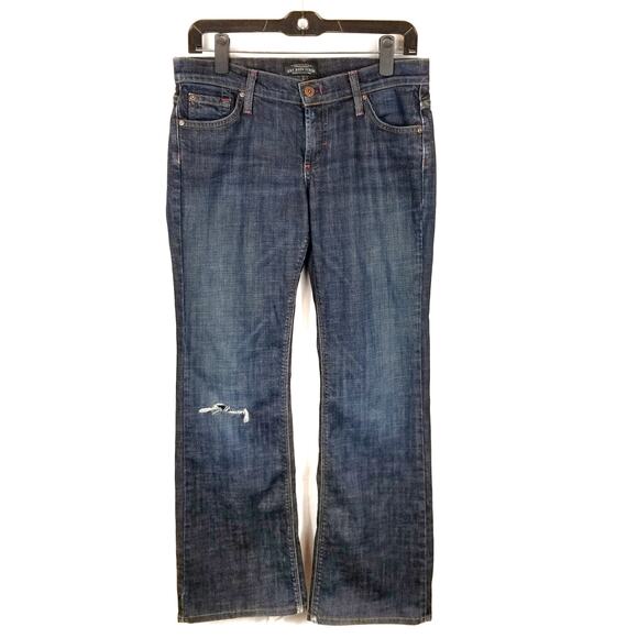 James Cured Denim - James Cured by Seun Women's Mid Rise Boot Cut Jeans Size 29